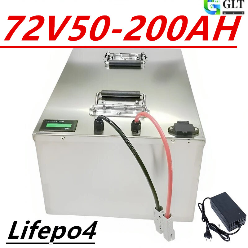 72V 60Ah Lifepo4 Battery Pack - 72V Lifepo4-batterijpakket 50Ah100Ah/120Ah/150Ah/200Ah met Bluetooth BMS